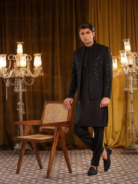 Abdan – Pakistani Open Prince Coat by Ahsan Tariq Couture – view 4
