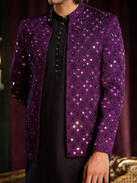 ALAM – Pakistani Formal Suit by Ahsan Tariq Couture – view 5