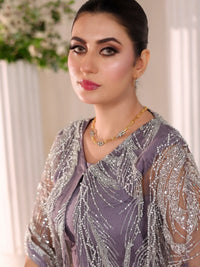 Amara Drape Ensemble – Pakistani Engagement Wear by Ahsan Tariq Couture – view 8