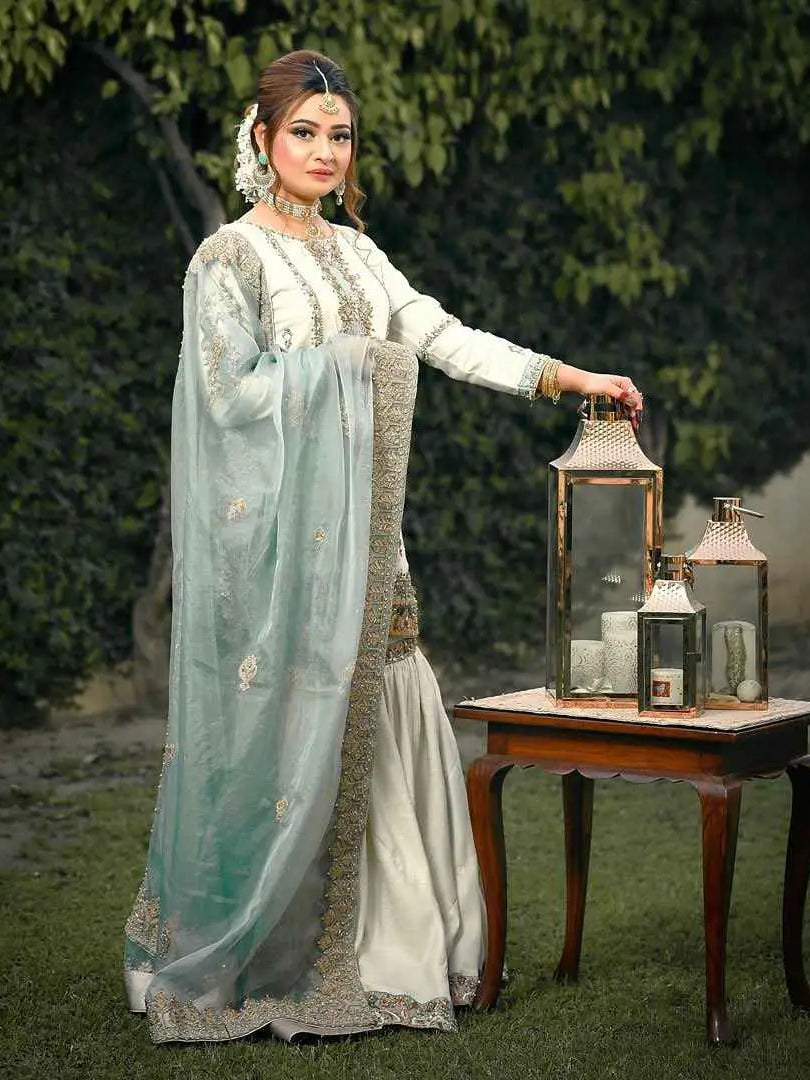 Ethereal – Pakistani Engagement Wear by Ahsan Tariq Couture – view 4