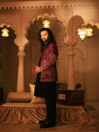 Mirza – Pakistani Groom Sherwani by Ahsan Tariq Couture – view 6