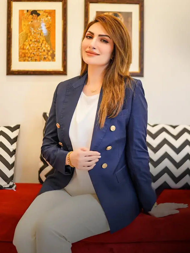 Nautical Azure – Pakistani Womenswear by Ahsan Tariq Couture – view 2