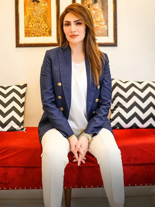 Nautical Azure – Pakistani Womenswear by Ahsan Tariq Couture – view 1