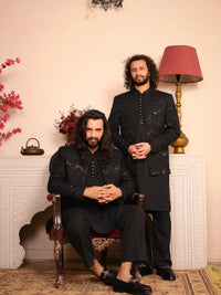 NAWAB – Pakistani Groom Sherwani by Ahsan Tariq Couture – view 1