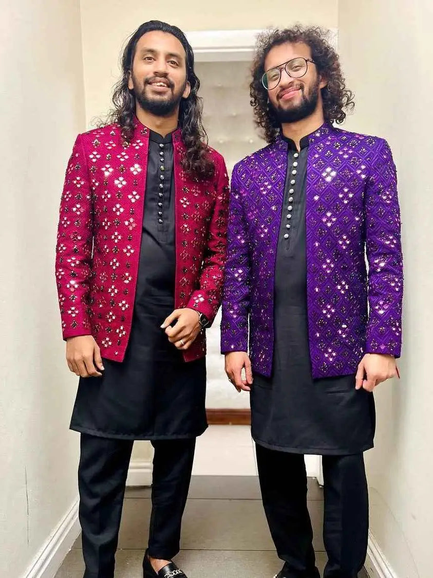 NAWABS – Pakistani Open Prince Coat by Ahsan Tariq Couture