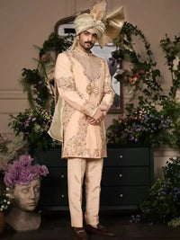 Shairshah – Pakistani Groom Sherwani by Ahsan Tariq Couture – view 8