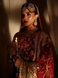 Shehnai Peshwas – Pakistani Bridal Couture by Ahsan Tariq Couture – view 2
