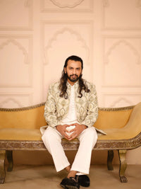 Sikandar – Pakistani Open Prince Coat by Ahsan Tariq Couture – view 1