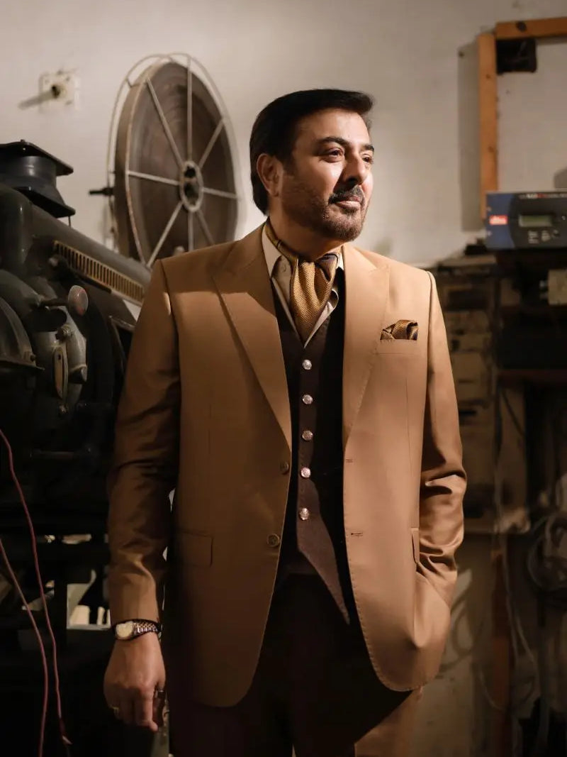 Agha Talish | – Pakistani Designer Waistcoat by Ahsan Tariq Couture – view 11