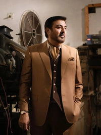 Agha Talish | – Pakistani Designer Waistcoat by Ahsan Tariq Couture – view 11