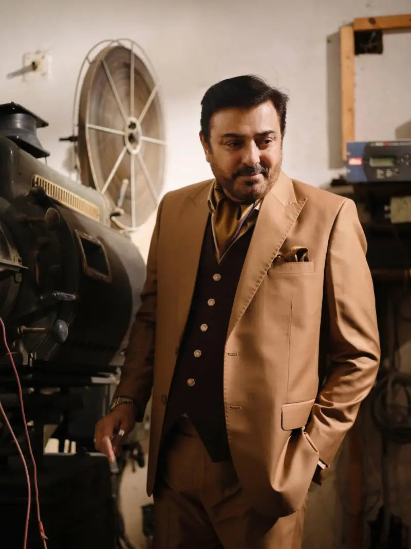 Agha Talish | – Pakistani Designer Waistcoat by Ahsan Tariq Couture – view 10