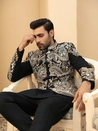 AKS – Pakistani Prince Coat by Ahsan Tariq Couture – view 2
