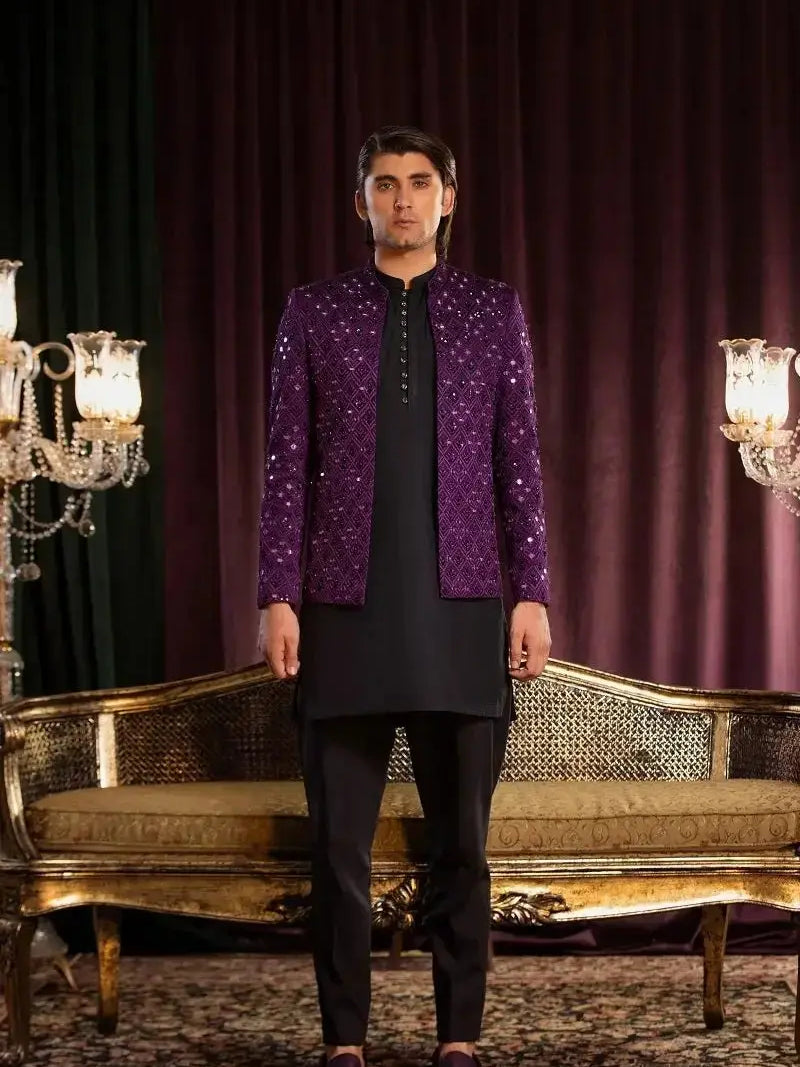 ALAM – Pakistani Formal Suit by Ahsan Tariq Couture – view 1