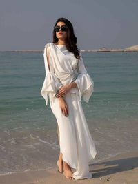 CELESTIAL DRAPE – Pakistani Engagement Wear by Ahsan Tariq Couture – view 2