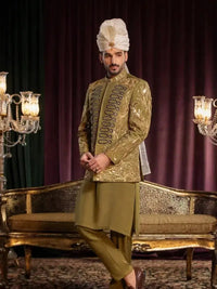 DAVR – Pakistani Prince Coat by Ahsan Tariq Couture – view 2