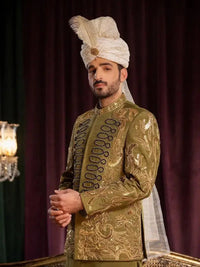 DAVR – Pakistani Prince Coat by Ahsan Tariq Couture – view 3