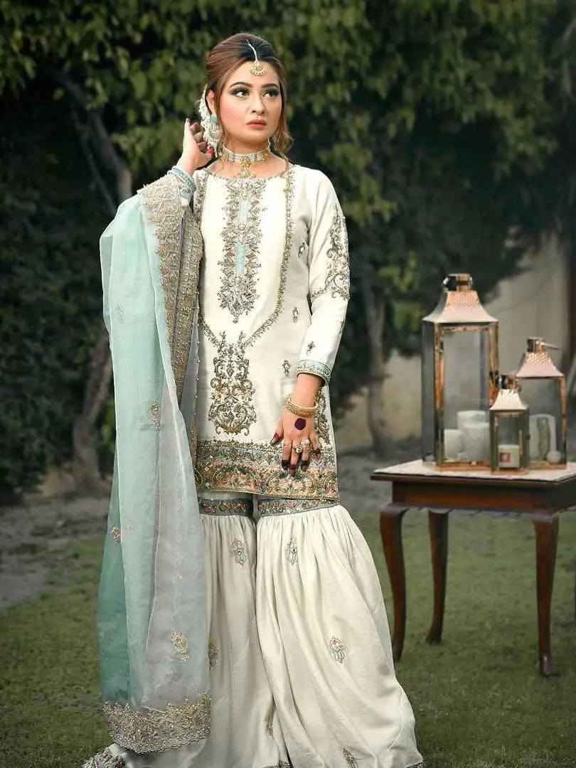 Ethereal – Pakistani Engagement Wear by Ahsan Tariq Couture – view 1