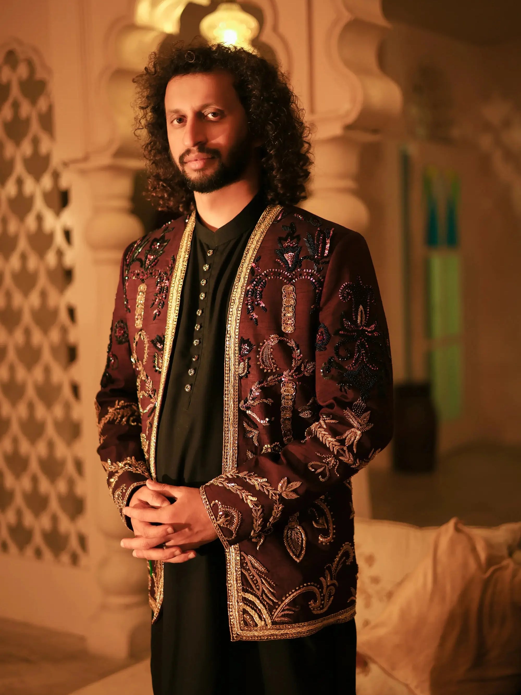 Ghazi – Pakistani Open Prince Coat by Ahsan Tariq Couture – view 2