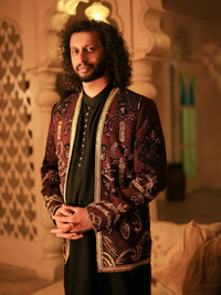 Ghazi – Pakistani Open Prince Coat by Ahsan Tariq Couture – view 2