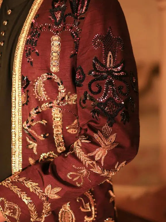 Ghazi – Pakistani Open Prince Coat by Ahsan Tariq Couture – view 3