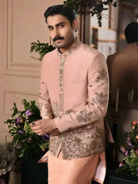 Gulzar-e-Raunaq – Pakistani Prince Coat by Ahsan Tariq Couture – view 2