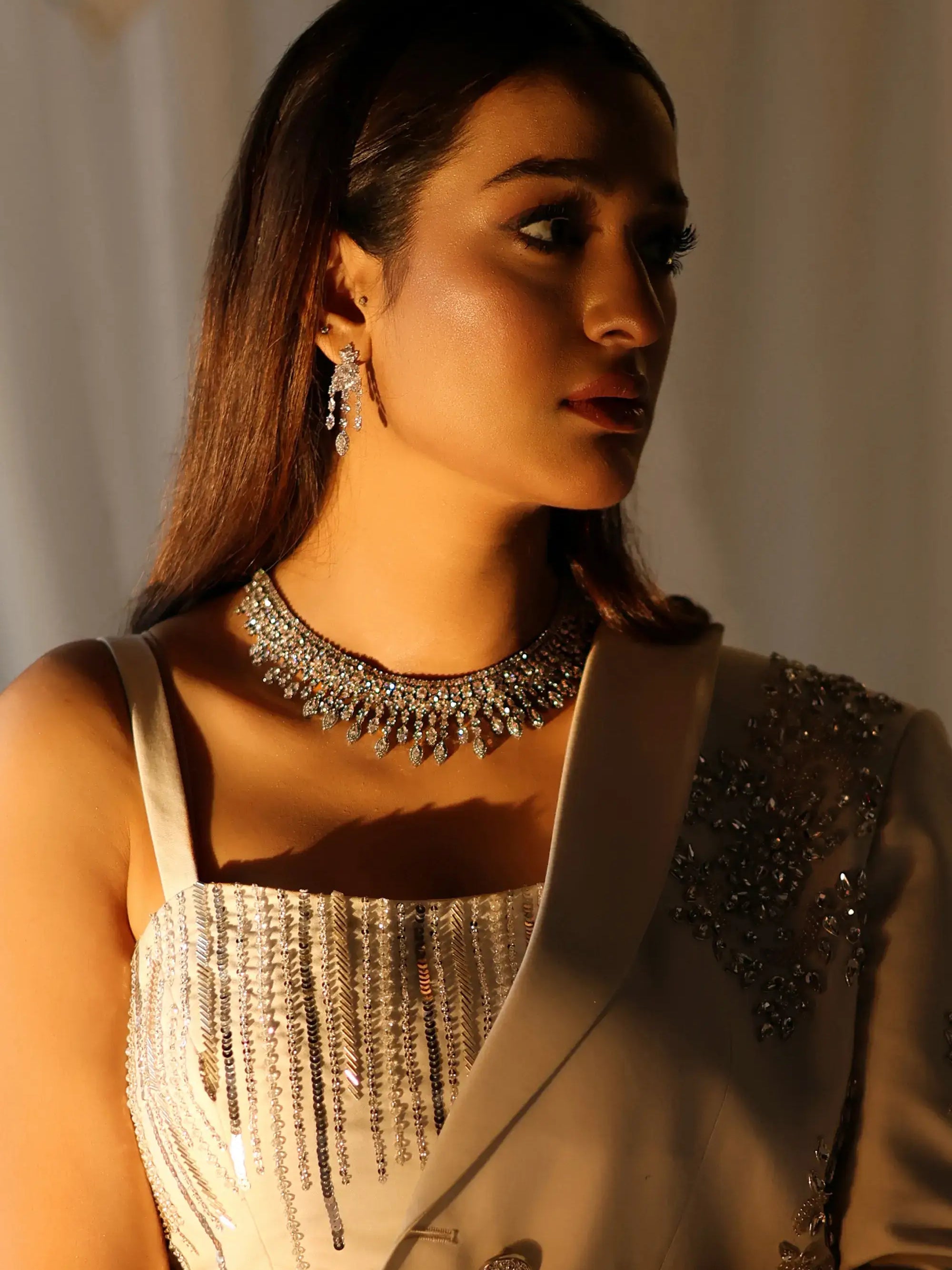 Ivory Radiance – Pakistani Engagement Wear by Ahsan Tariq Couture – view 8