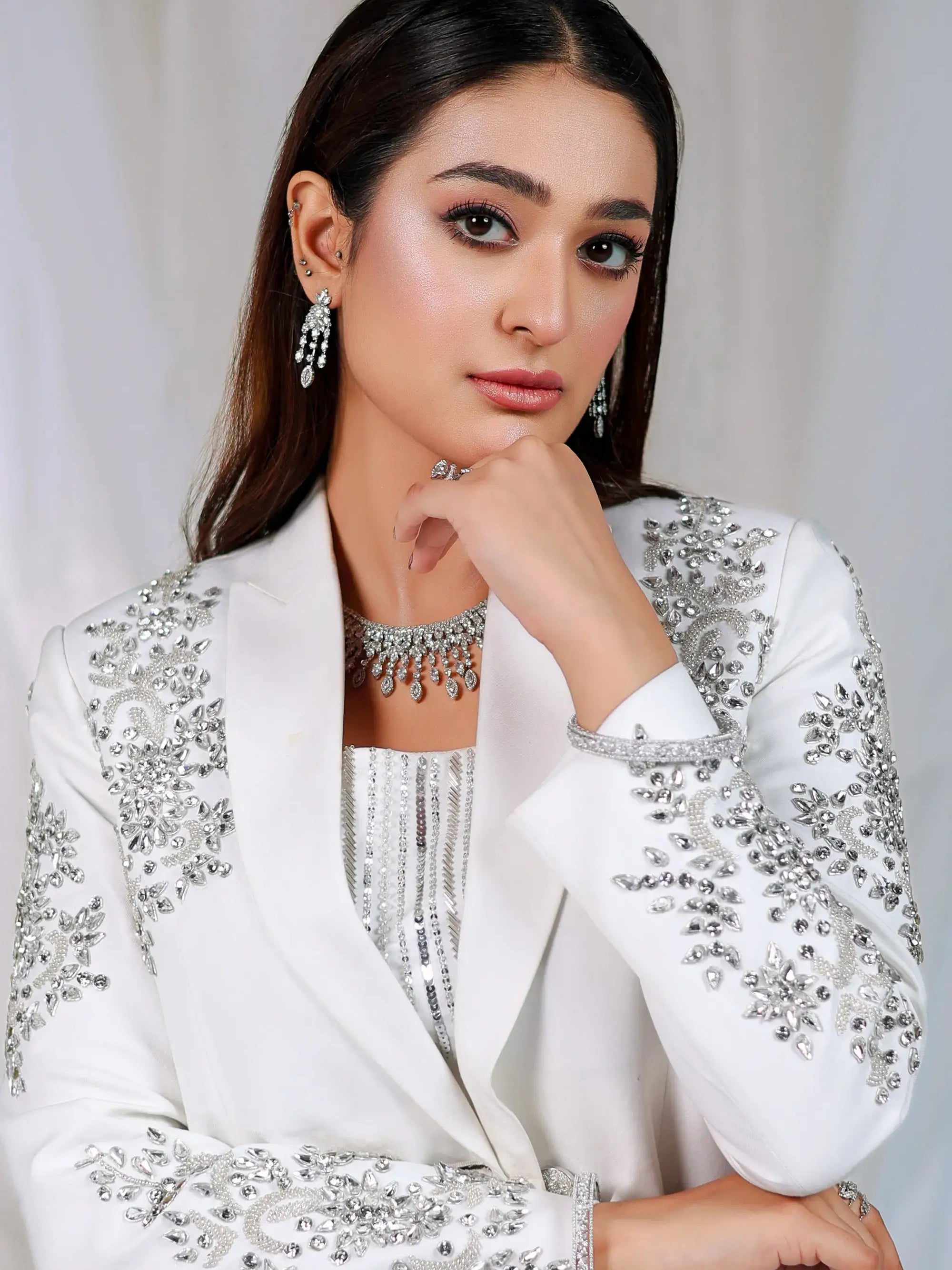 Ivory Radiance – Pakistani Engagement Wear by Ahsan Tariq Couture – view 7