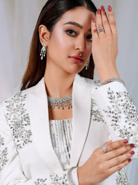 Ivory Radiance – Pakistani Engagement Wear by Ahsan Tariq Couture – view 5