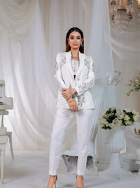 Ivory Radiance – Pakistani Engagement Wear by Ahsan Tariq Couture – view 1