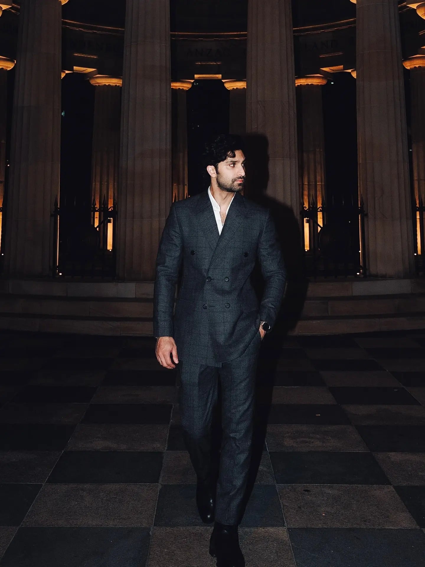MIR NOIR | SPOTLIGHT EDIT – Pakistani Formal Suit by Ahsan Tariq Couture – view 3