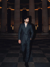 MIR NOIR | SPOTLIGHT EDIT – Pakistani Formal Suit by Ahsan Tariq Couture – view 3