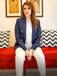 Nautical Azure – Pakistani Womenswear by Ahsan Tariq Couture – view 1