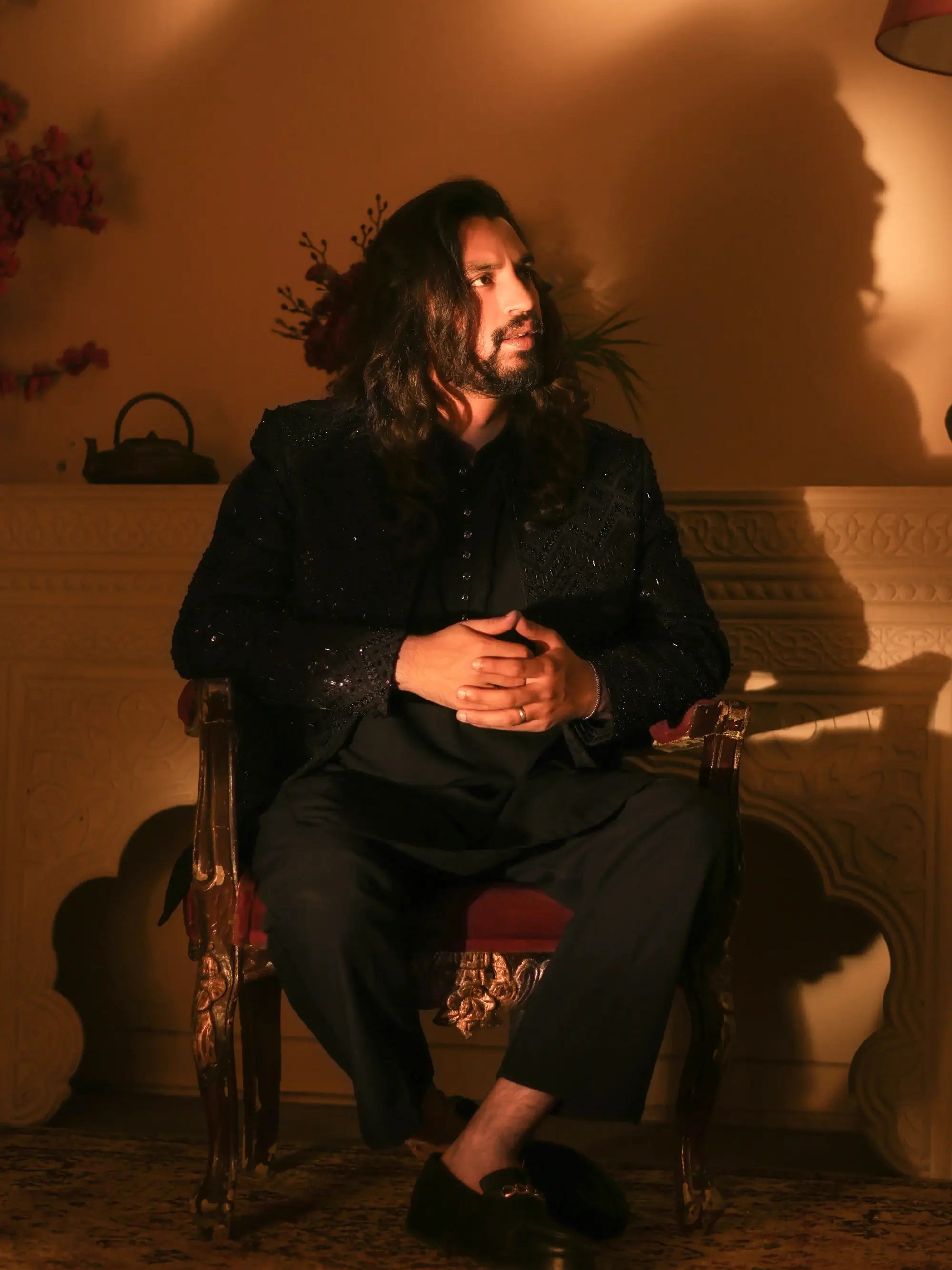 NAWAB – Pakistani Groom Sherwani by Ahsan Tariq Couture – view 8