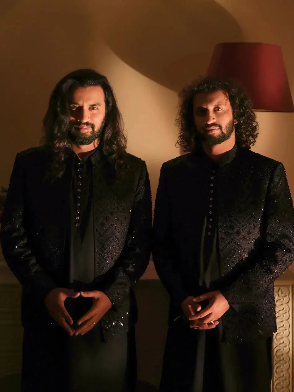 NAWAB – Pakistani Groom Sherwani by Ahsan Tariq Couture – view 2