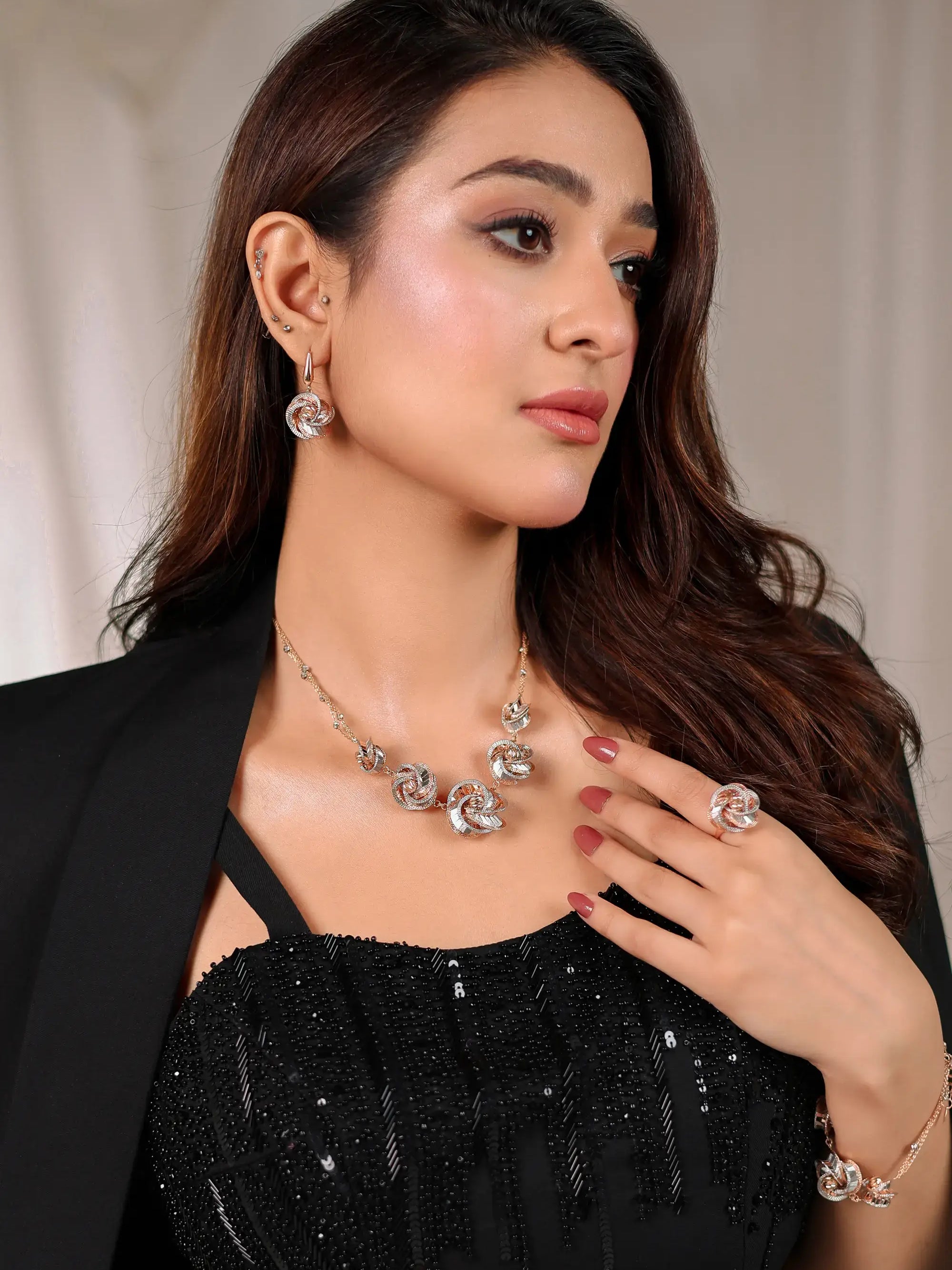 Noir Éclat – Pakistani Engagement Wear by Ahsan Tariq Couture – view 3