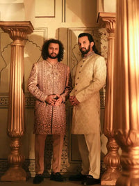 Qalandar – Pakistani Groom Sherwani by Ahsan Tariq Couture – view 6