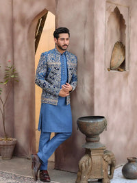 QALB – Pakistani Open Prince Coat by Ahsan Tariq Couture – view 2