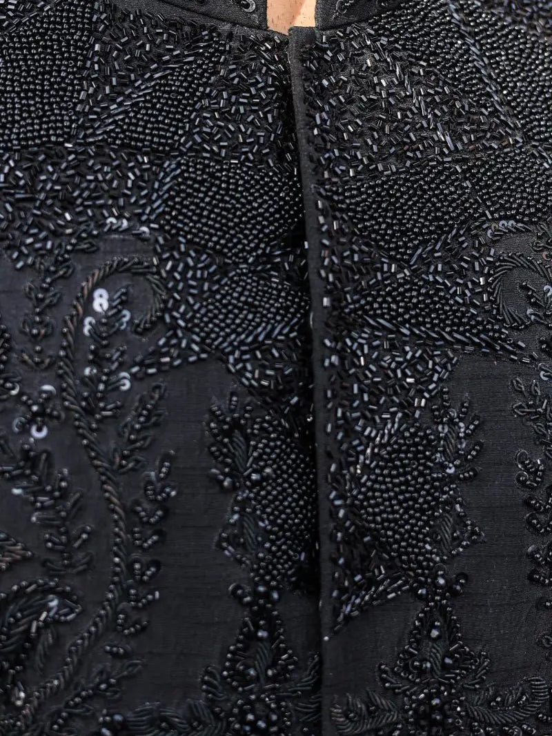 QARA – Pakistani Groom Sherwani by Ahsan Tariq Couture – view 10