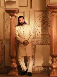 Ranjha – Pakistani Groom Sherwani by Ahsan Tariq Couture – view 1