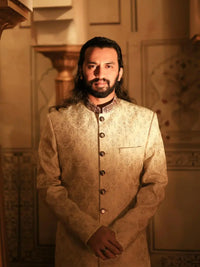 Ranjha – Pakistani Groom Sherwani by Ahsan Tariq Couture – view 5