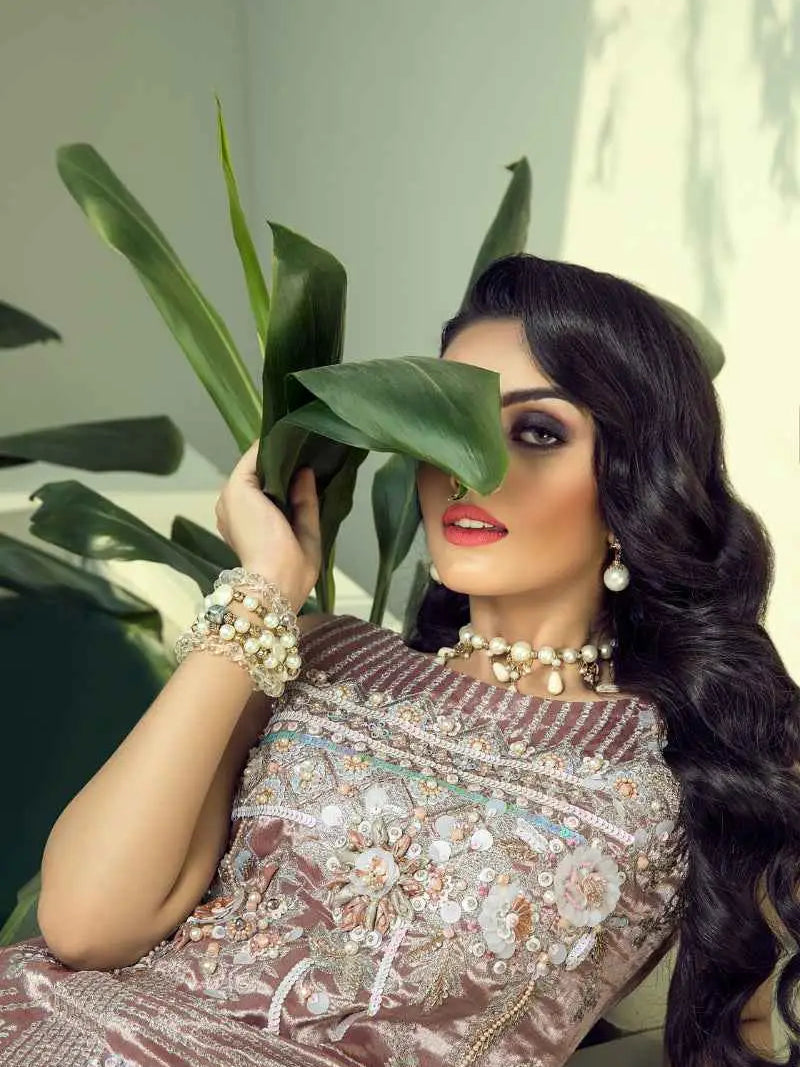 Rose – Pakistani Engagement Wear by Ahsan Tariq Couture – view 3