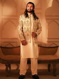 Sikandar – Pakistani Open Prince Coat by Ahsan Tariq Couture – view 2