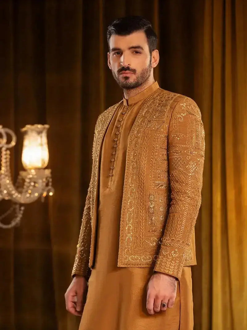 TAIMOOR – Pakistani Formal Suit by Ahsan Tariq Couture – view 2