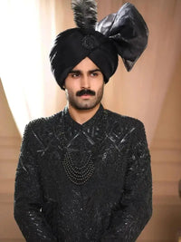 Tajdar – Pakistani Groom Sherwani by Ahsan Tariq Couture – view 6