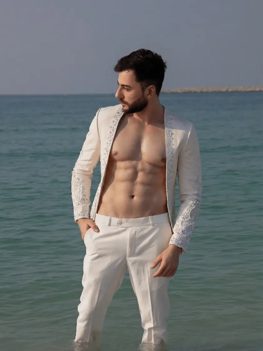 TESSERA – Pakistani Couture Jacket by Ahsan Tariq Couture