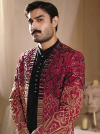 THAKUR SINGH – Pakistani Couture Jacket by Ahsan Tariq Couture – view 5