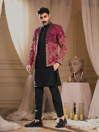 THAKUR SINGH – Pakistani Couture Jacket by Ahsan Tariq Couture – view 4