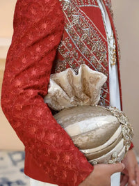 YAQOOT – Pakistani Open Prince Coat by Ahsan Tariq Couture – view 3