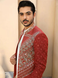 YAQOOT – Pakistani Open Prince Coat by Ahsan Tariq Couture – view 4