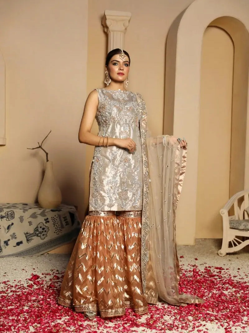 ZARRIN – Pakistani Engagement Wear by Ahsan Tariq Couture – view 2